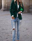Elegant Velvet Blazer