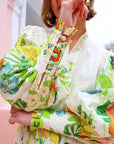 Flowing Floral Shirt Style Dress