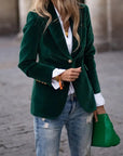 Elegant Velvet Blazer