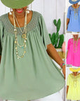 Summer Cloth With Short Sleeve Dress
