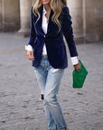 Elegant Velvet Blazer