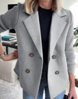 Chic Knit Sleeve Blazer