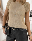 Elegant Eyelet Knit Top
