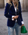 Elegant Velvet Blazer