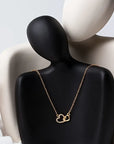 Elegant Rhinestone Heart Necklace