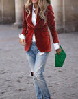 Elegant Velvet Blazer