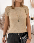 Elegant Eyelet Knit Top