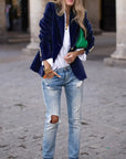 Elegant Velvet Blazer