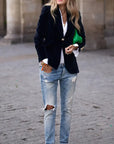 Elegant Velvet Blazer