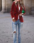 Elegant Velvet Blazer
