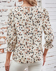 Floral Ruffle Blouse