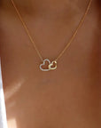 Elegant Rhinestone Heart Necklace