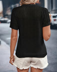 Short Sleeve Knit Top