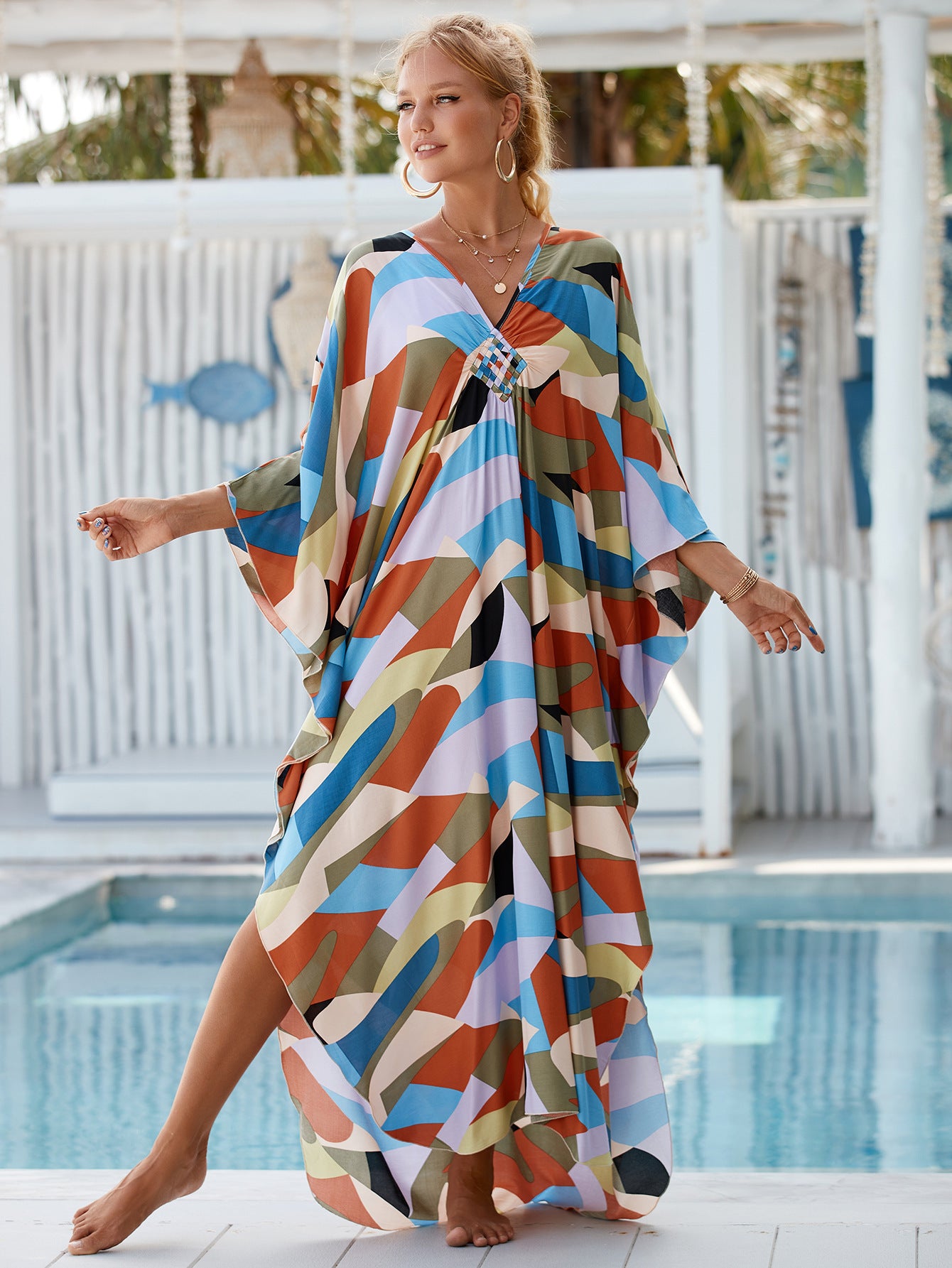 Morning Fog Kimono Dress