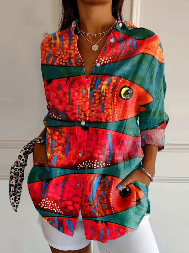 Floral Print Casual Shirt