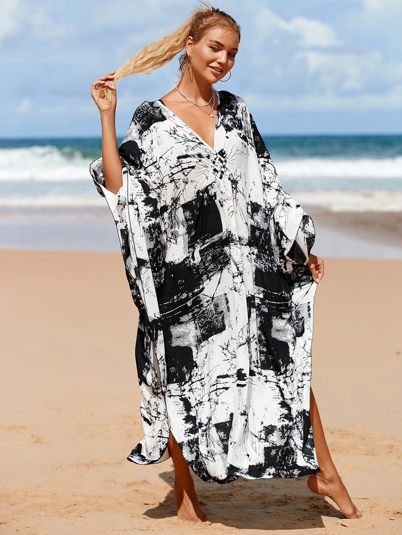 Whisper Fade Wrap Dress