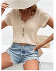 Elegant Lace Knit Top