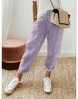 Casual Striped Stitching Pants