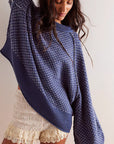 Women's Long Sleeve Round Neck Sweater