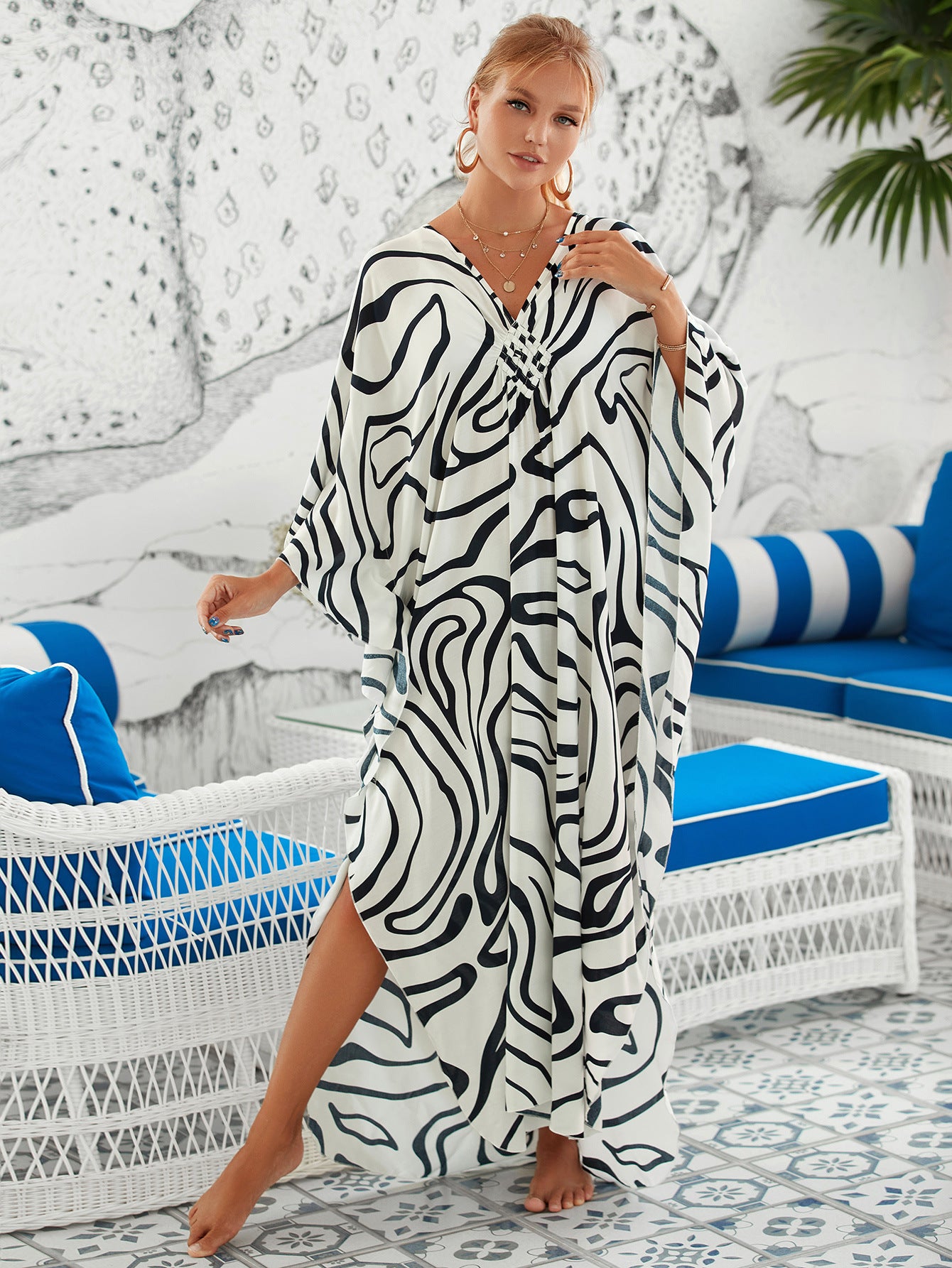 Coastal Haze Maxi Dress