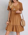 Casual Loose Fit Midi Dress