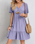 Casual Loose Fit Midi Dress