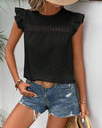 Elegant Ruffle Sleeve Top