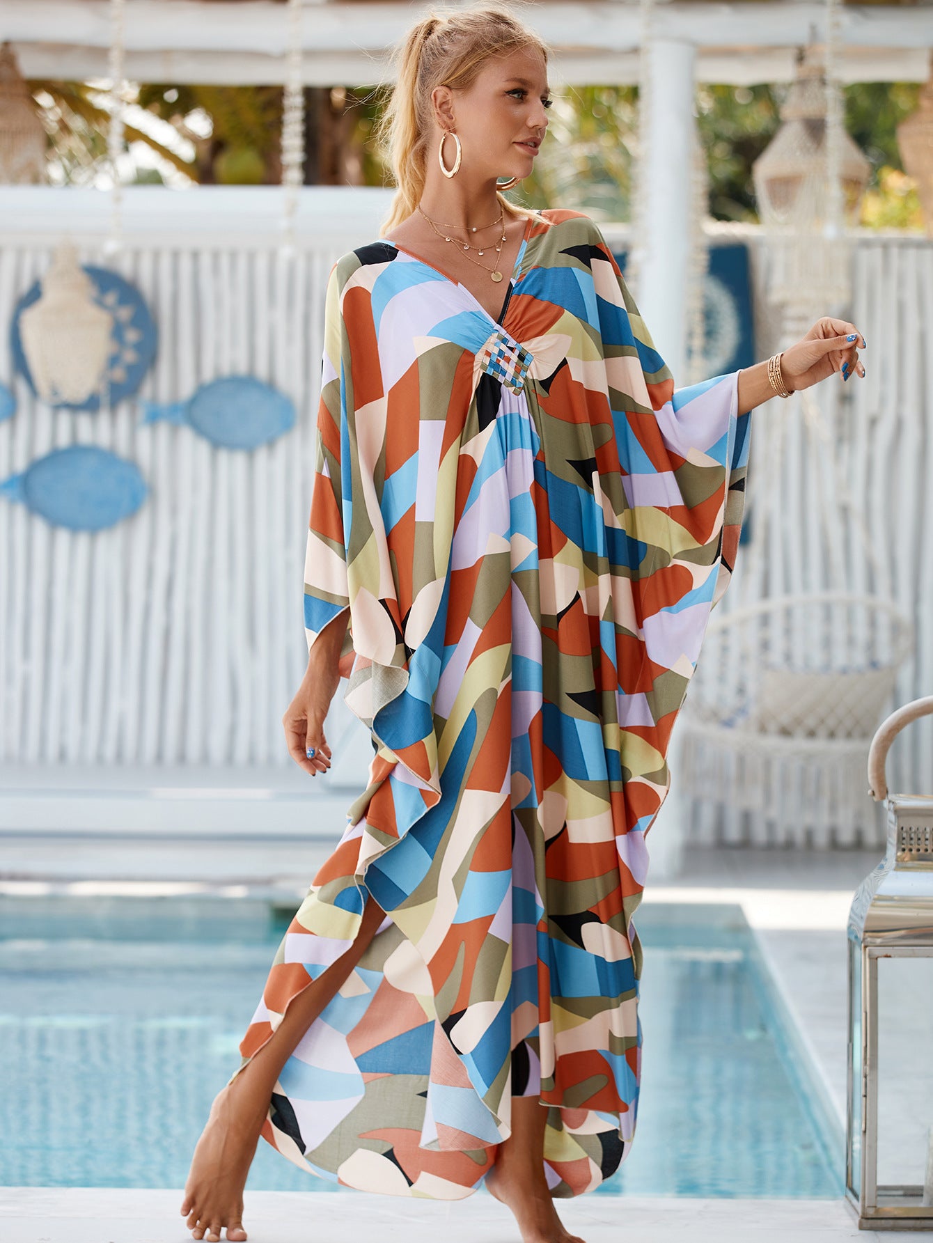 Morning Fog Kimono Dress