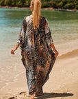 Coral Breeze Kimono Dress