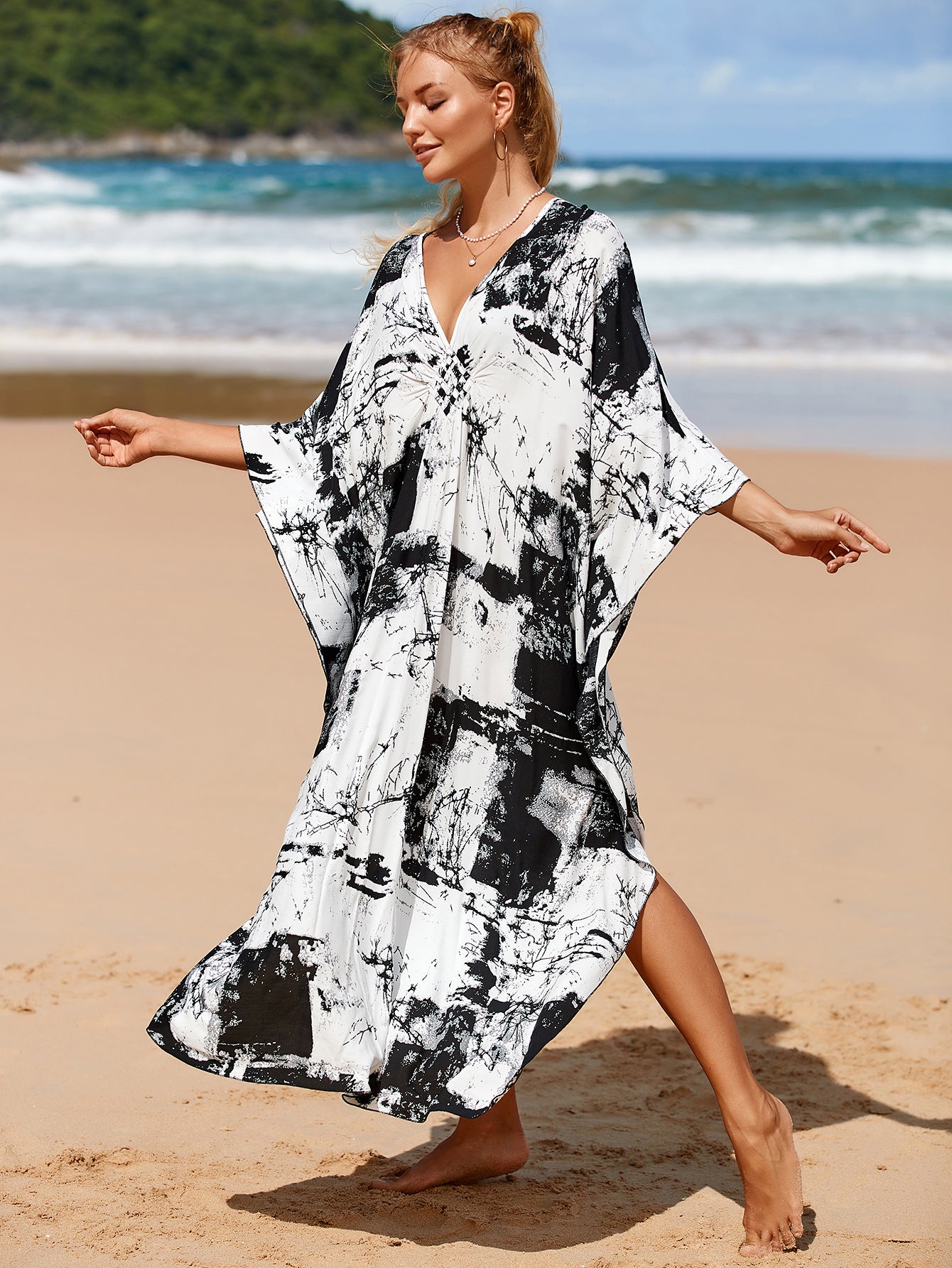 Whisper Fade Wrap Dress