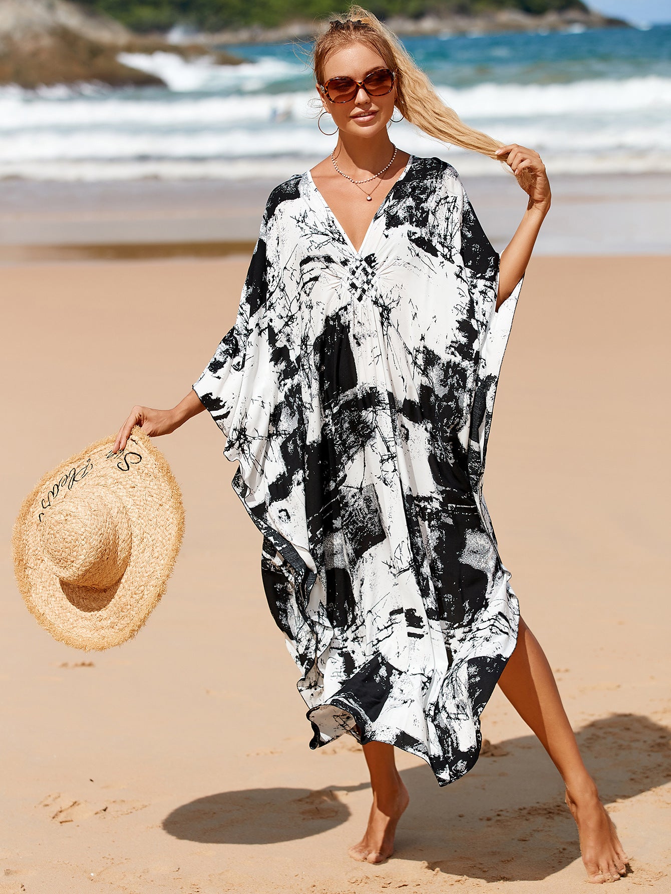 Whisper Fade Wrap Dress