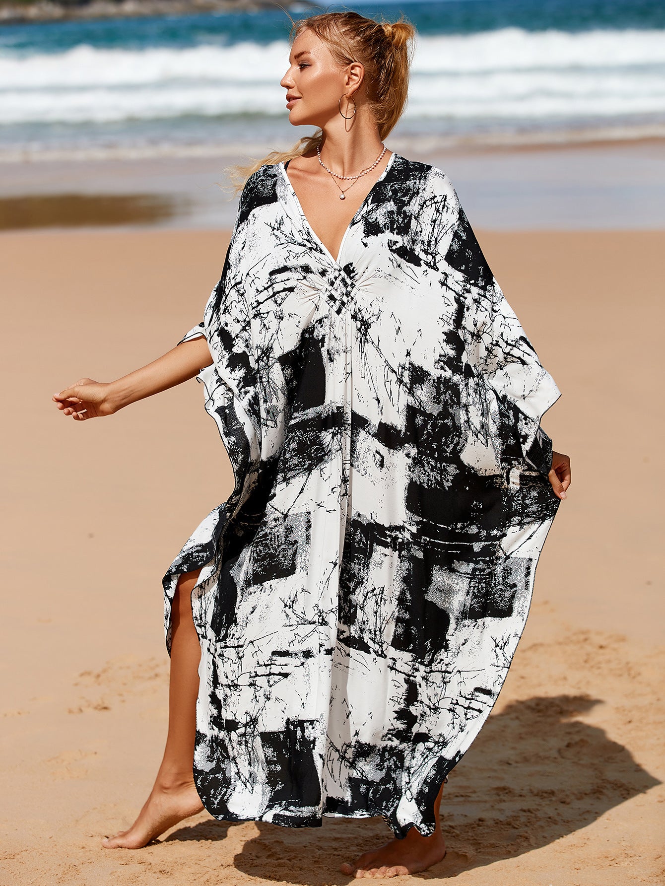 Whisper Fade Wrap Dress