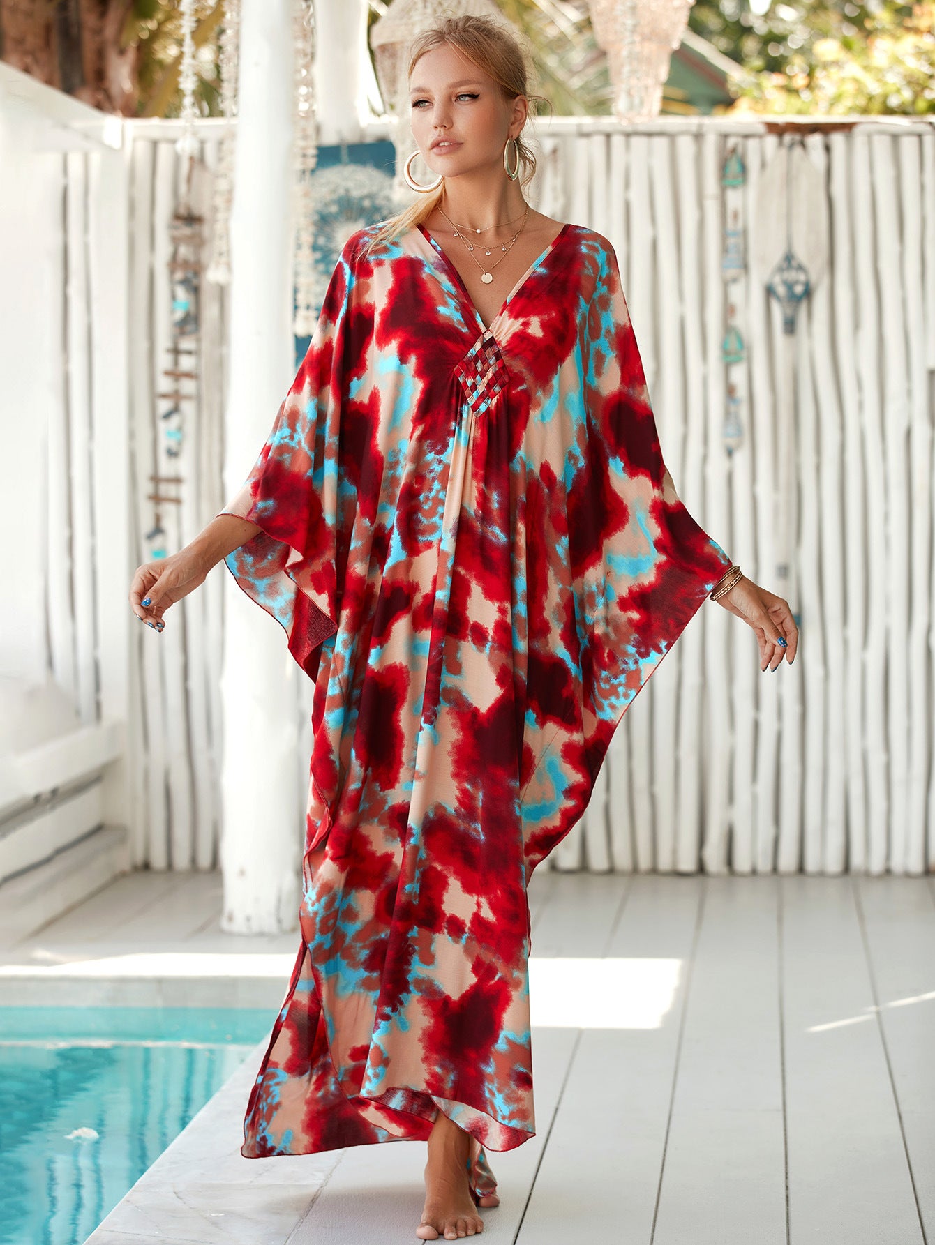 Rustic Echo Wrap Dress