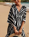 Tropic Silk Kimono Dress