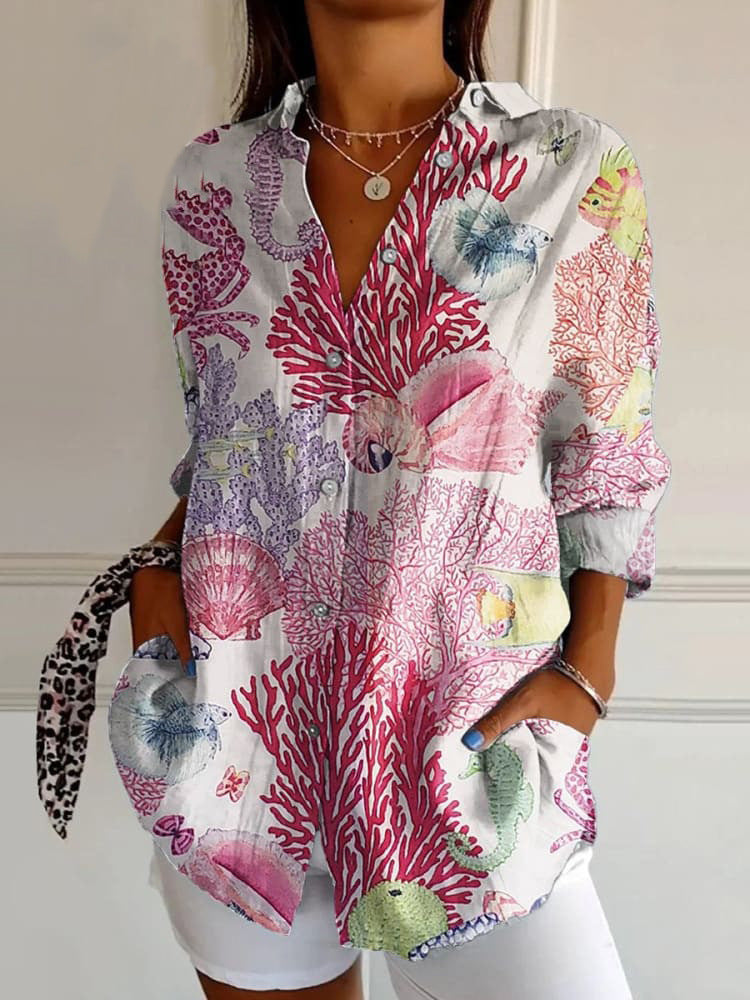 Floral Print Casual Shirt