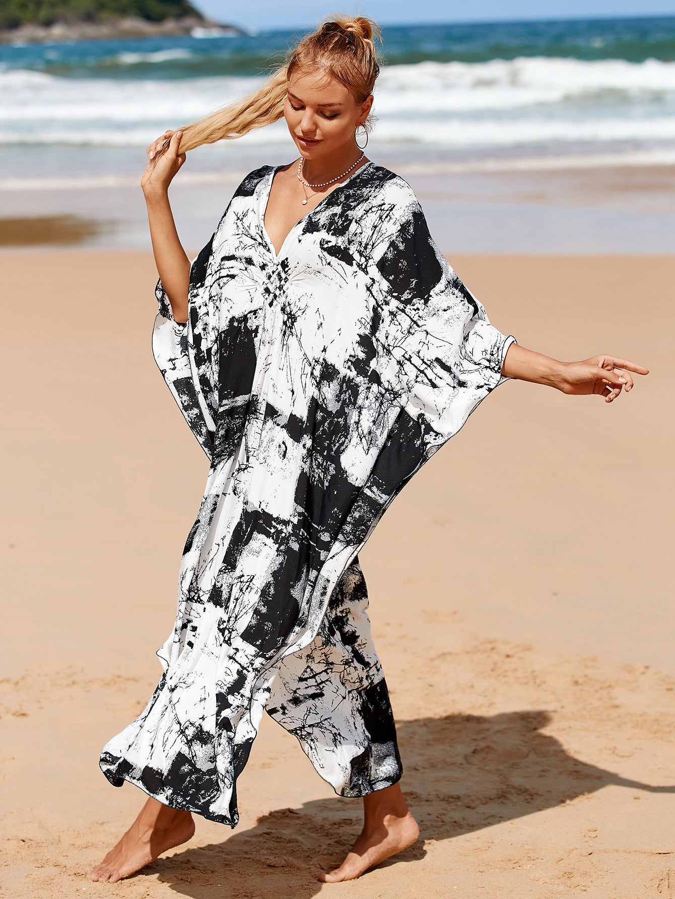 Whisper Fade Wrap Dress