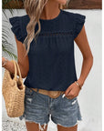 Elegant Ruffle Sleeve Top