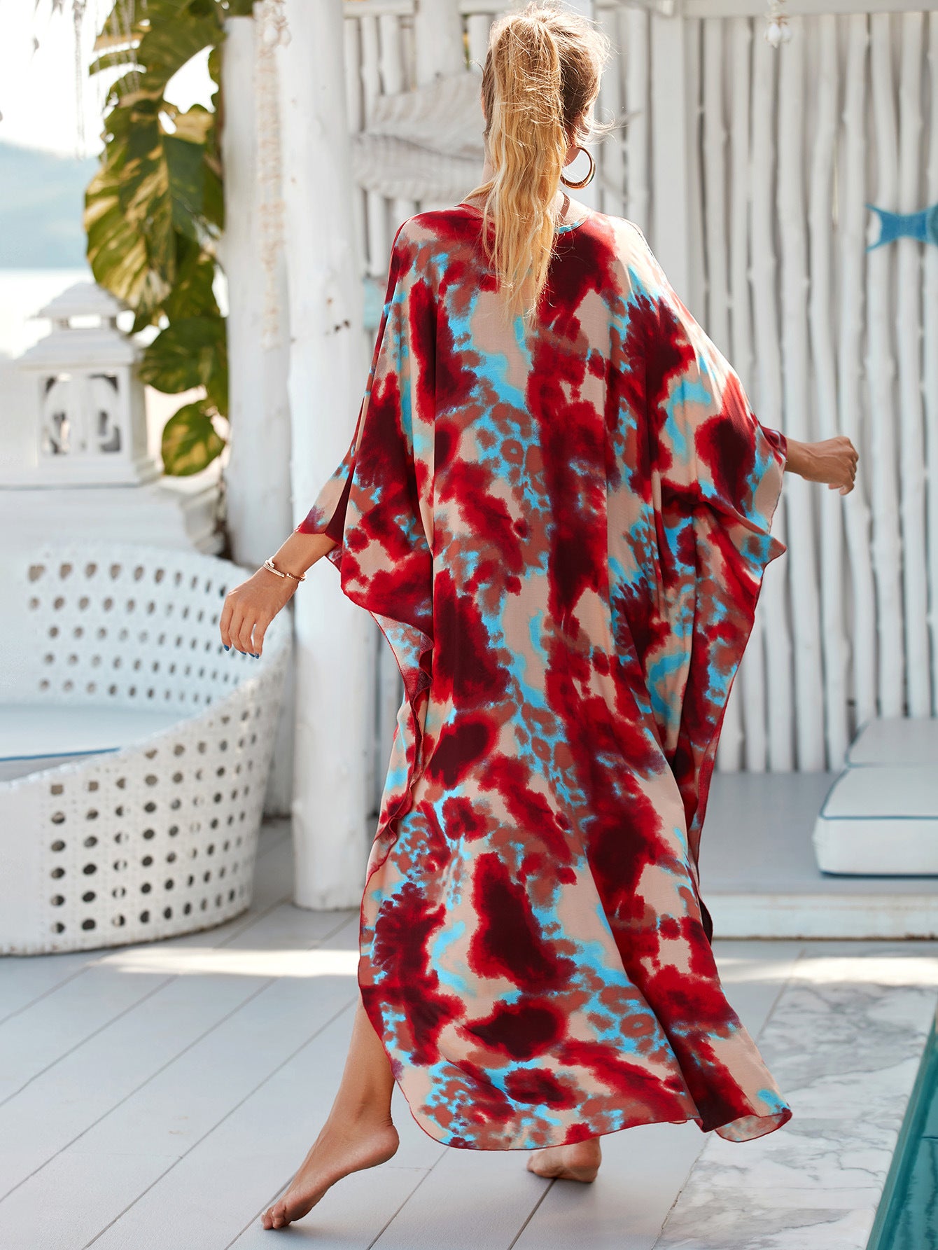 Rustic Echo Wrap Dress