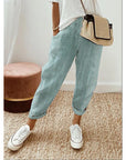 Casual Striped Stitching Pants