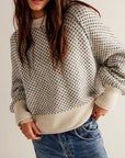 Women's Long Sleeve Round Neck Sweater