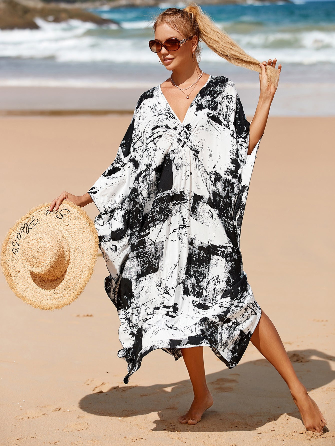 Whisper Fade Wrap Dress