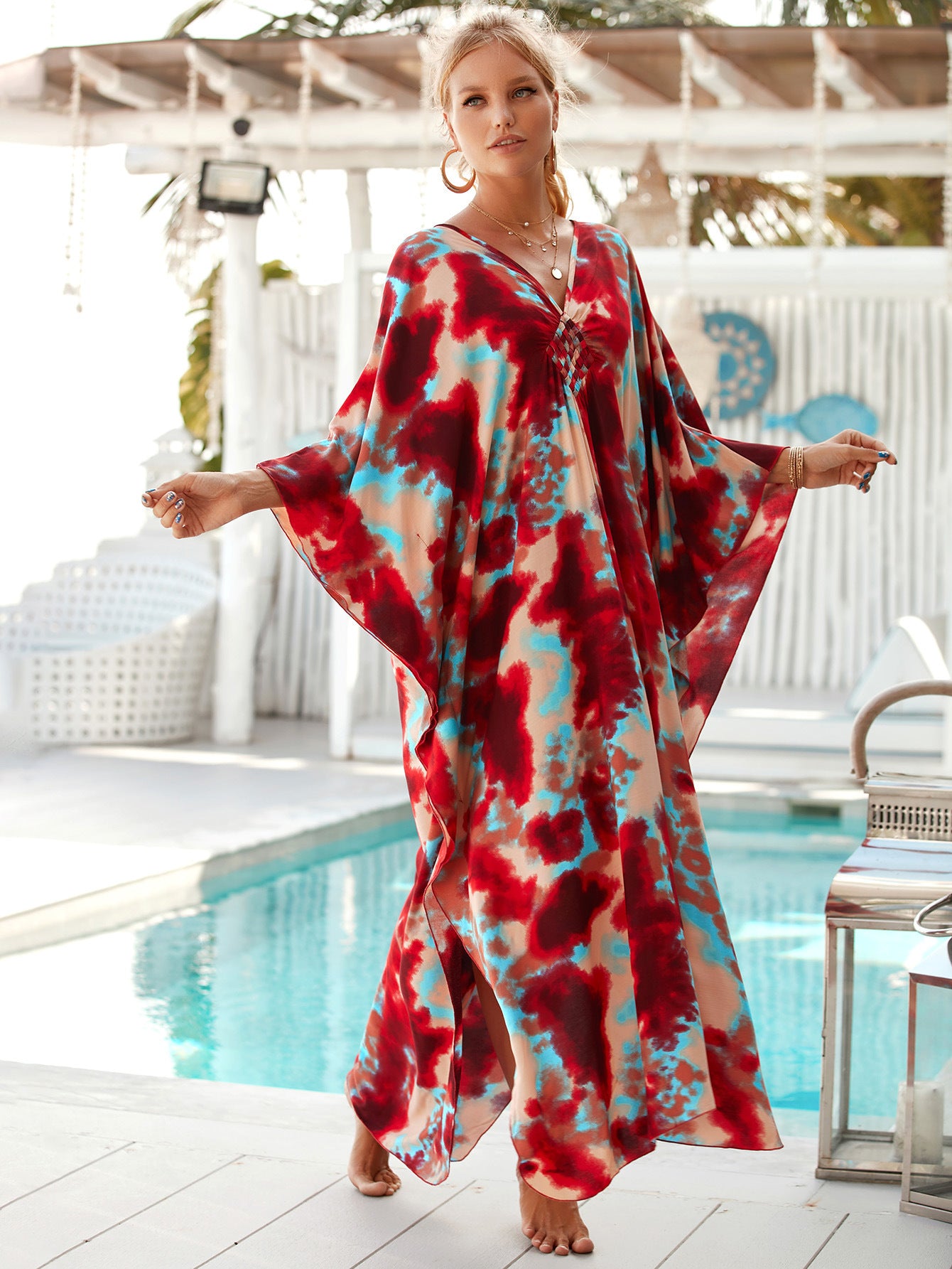 Rustic Echo Wrap Dress