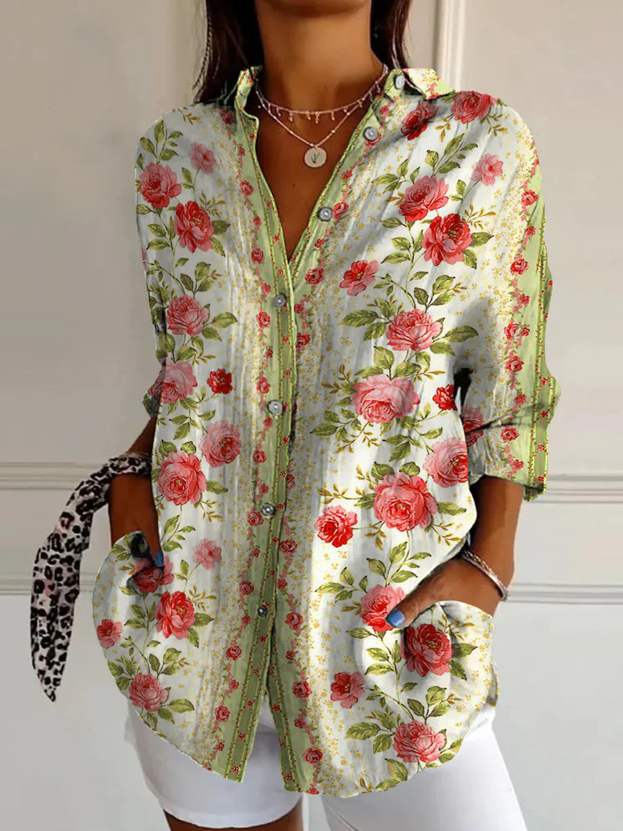 Floral Print Casual Shirt
