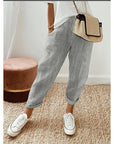 Casual Striped Stitching Pants