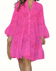 Elegant Hollow Pattern Dress