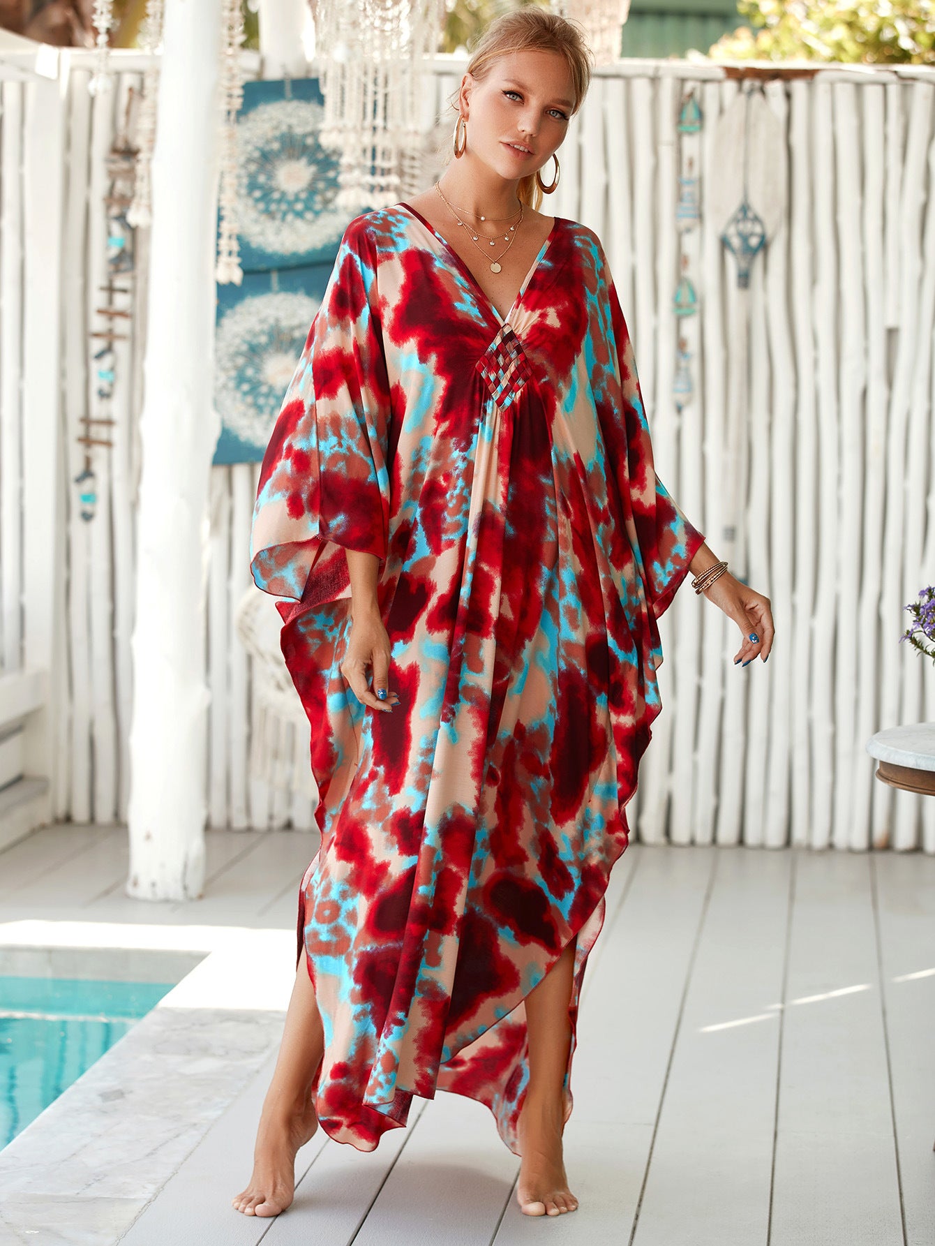 Rustic Echo Wrap Dress
