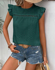 Elegant Ruffle Sleeve Top