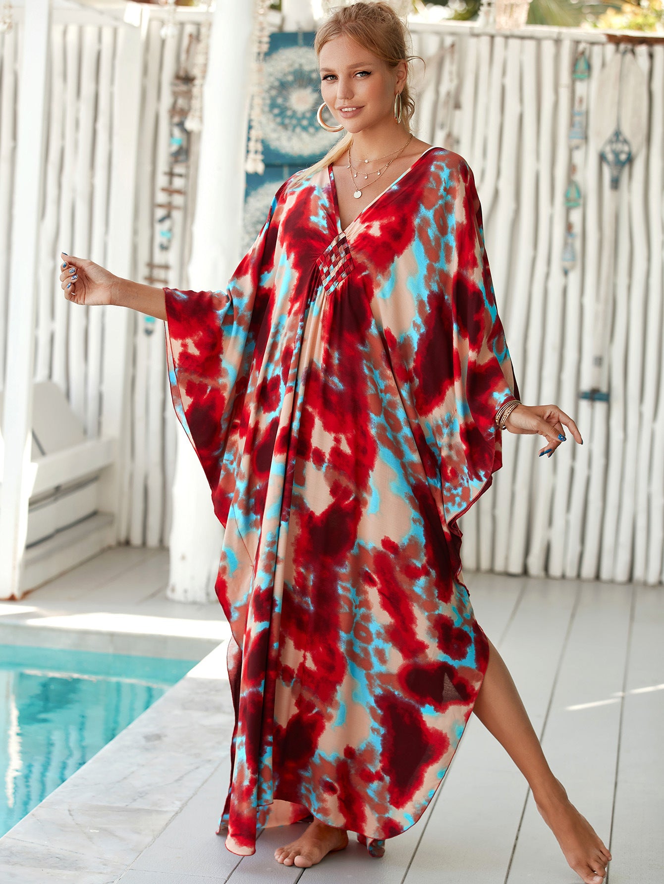 Rustic Echo Wrap Dress