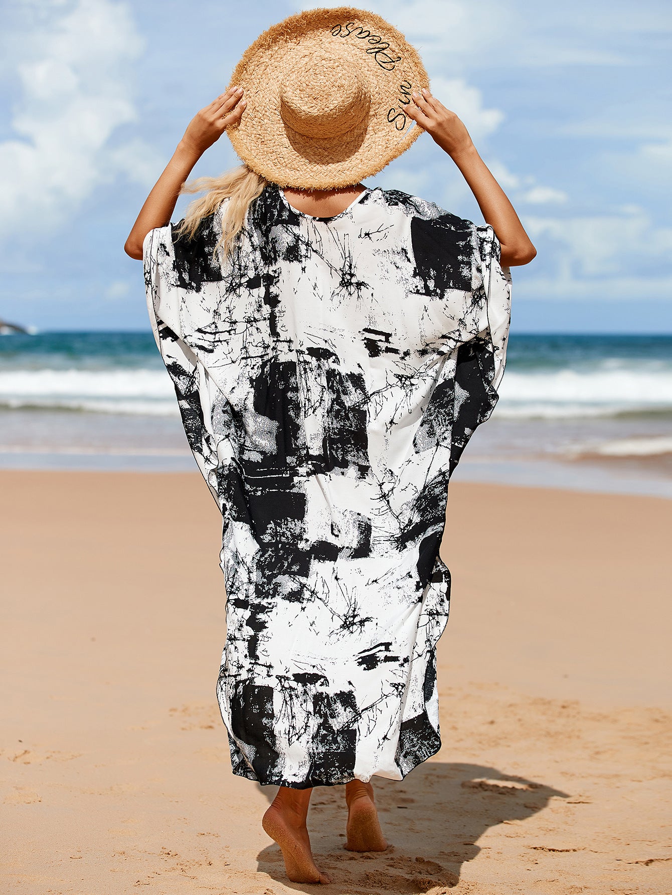 Whisper Fade Wrap Dress