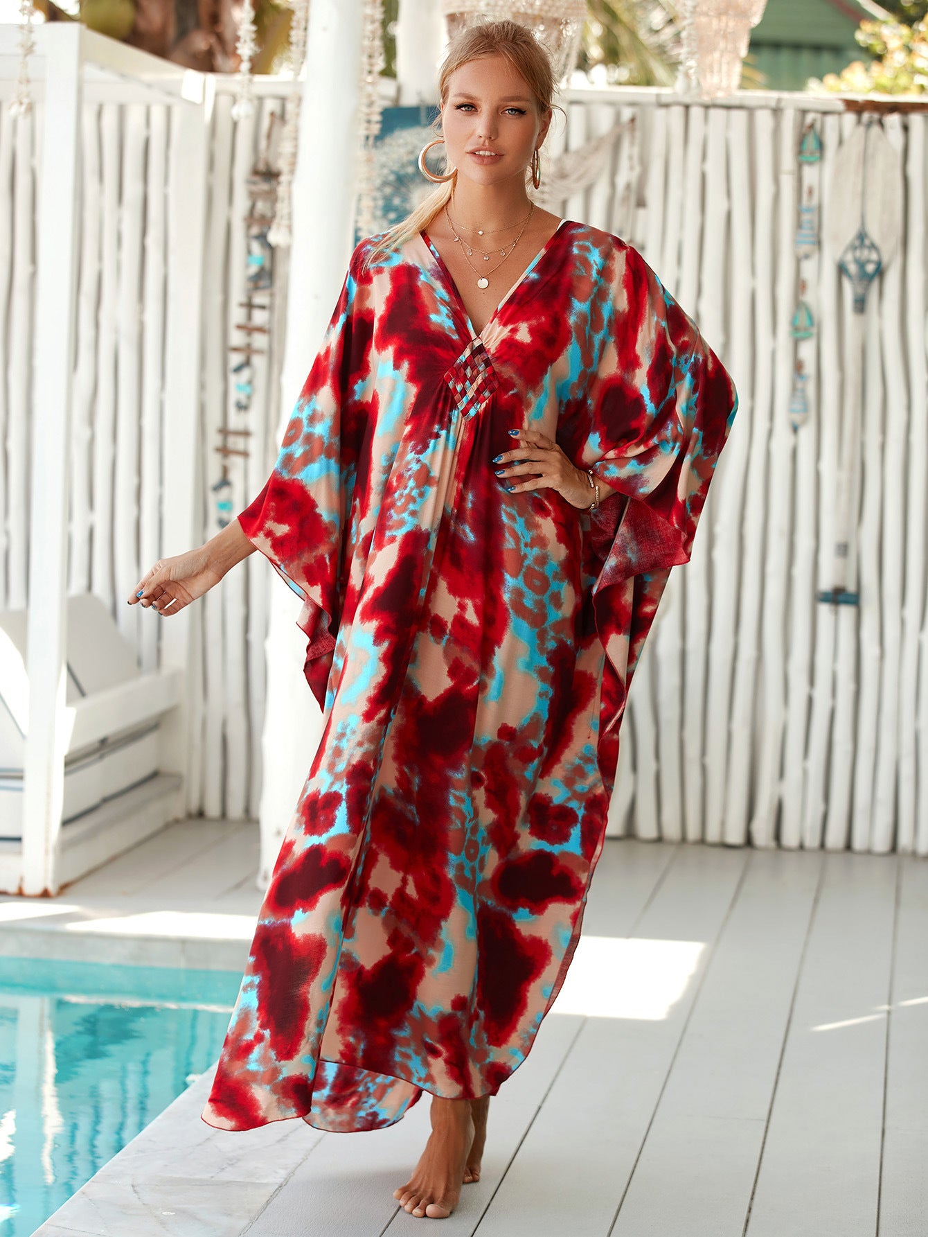 Rustic Echo Wrap Dress